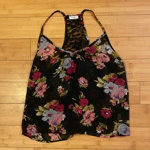 Floral Flowy Crop Top